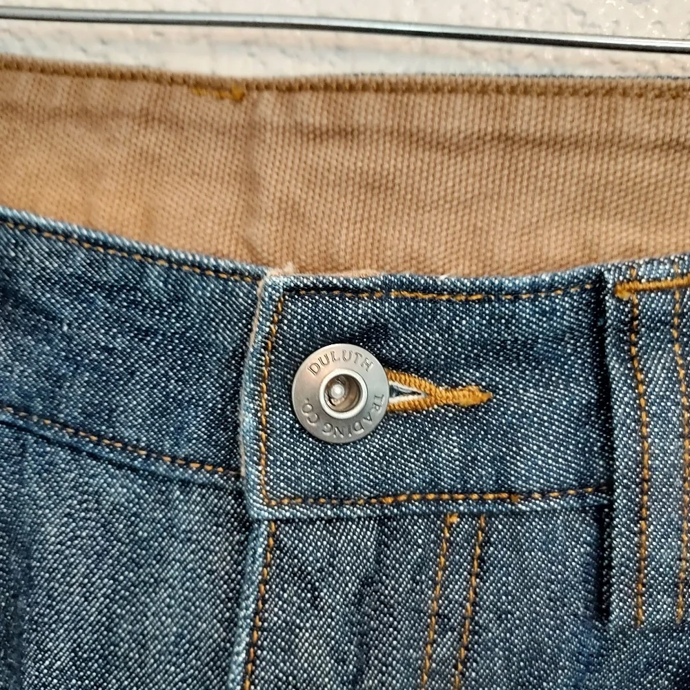 Duluth Dark Wash Jeans Size 34 X 34